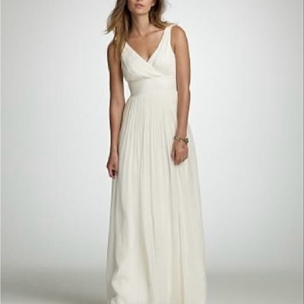 J. Crew Elegant White Wedding Dress